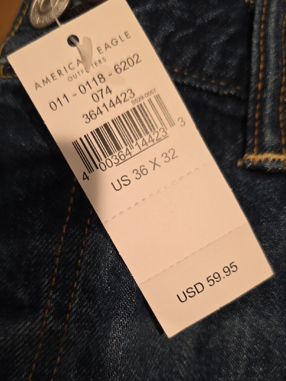American Eagle Outfitters Dark Blue Jeans - Picture 2 of 6